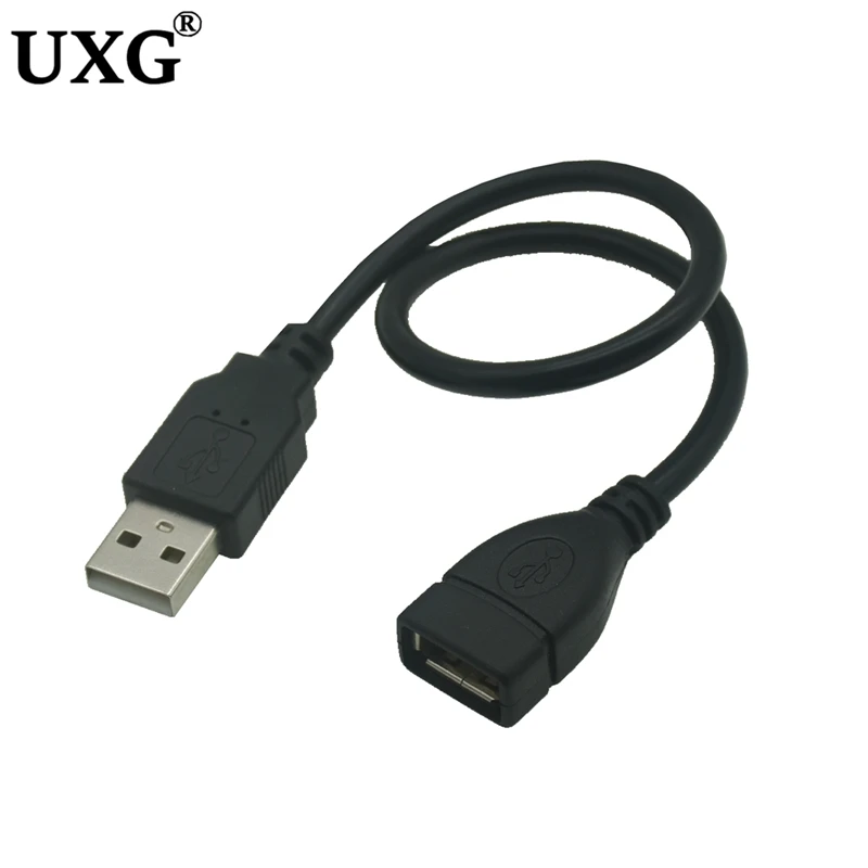 90 grad Abgewinkelt USB Verlängerung Kabel USB 2,0 Kurze kabel für Smart TV PS4 Geschwindigkeit Daten Verlängerung Kabel Männlich zu weibliche Draht