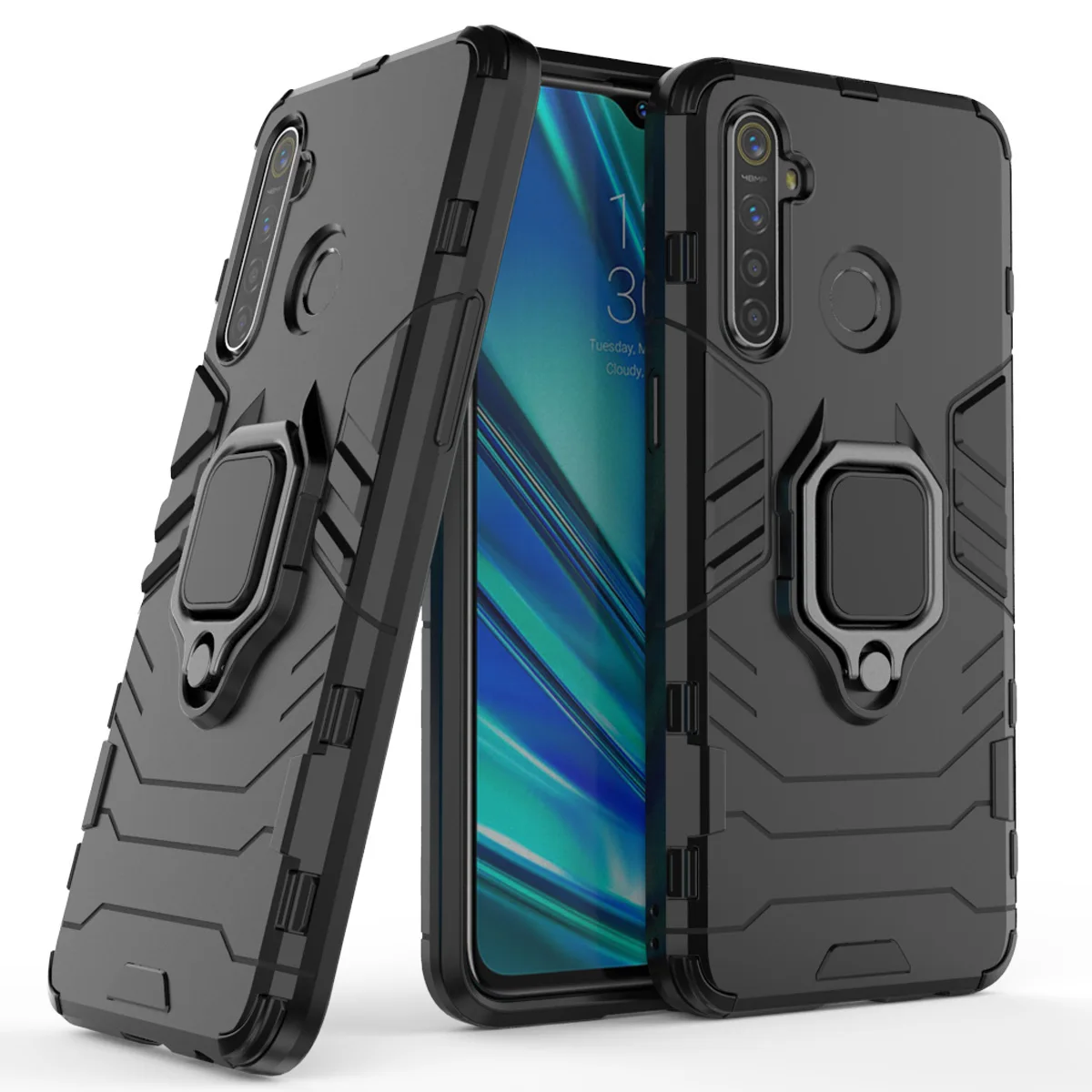 Shockproof Armor Case for Realme X2 Pro XT 5 Pro 3 C2 Phone Back Cover for OPPO F11 Pro A9 A5 2020 Reno 2 Reno Z K1 A1K Fundas