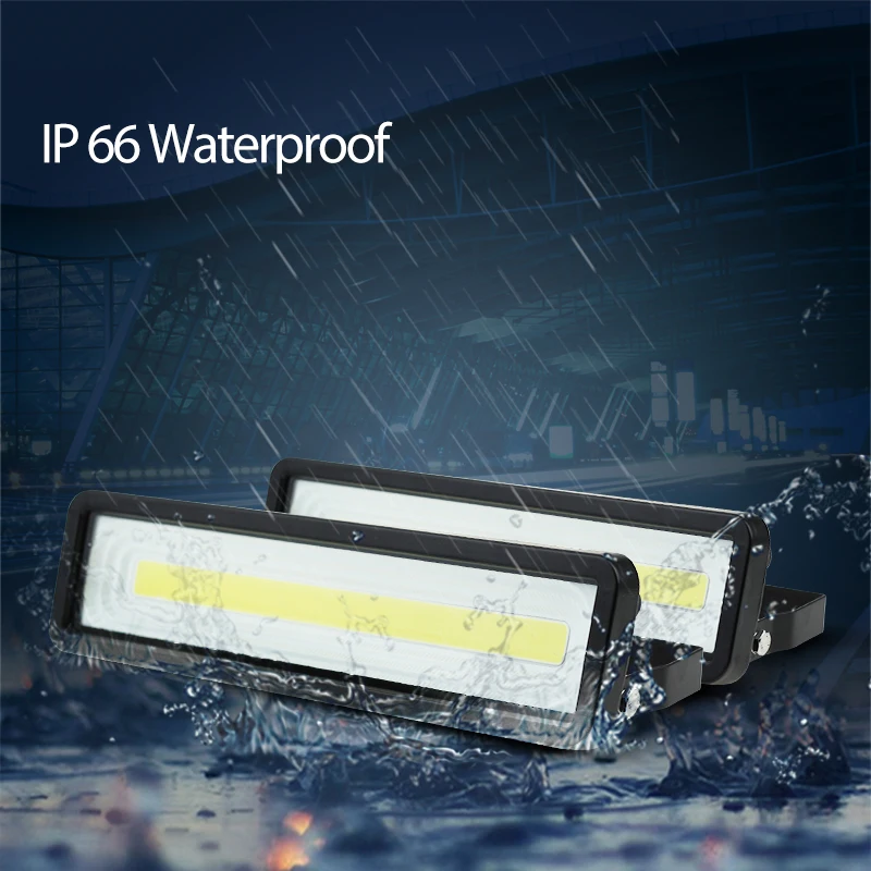 LED Floodlight 50W 220V IP66 waterproof Landscape Outdoor Garden Projector Lighting Cold Warm White Spotlight Wall Floodlights