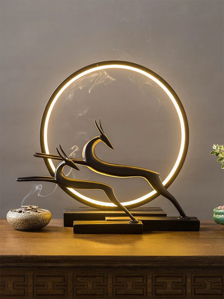 

Light Luxury, Modern and Simple, Pair of Deer Ornaments, Art and Crafts, Wine Rack, Entrance, Living Room, High-end Decoration