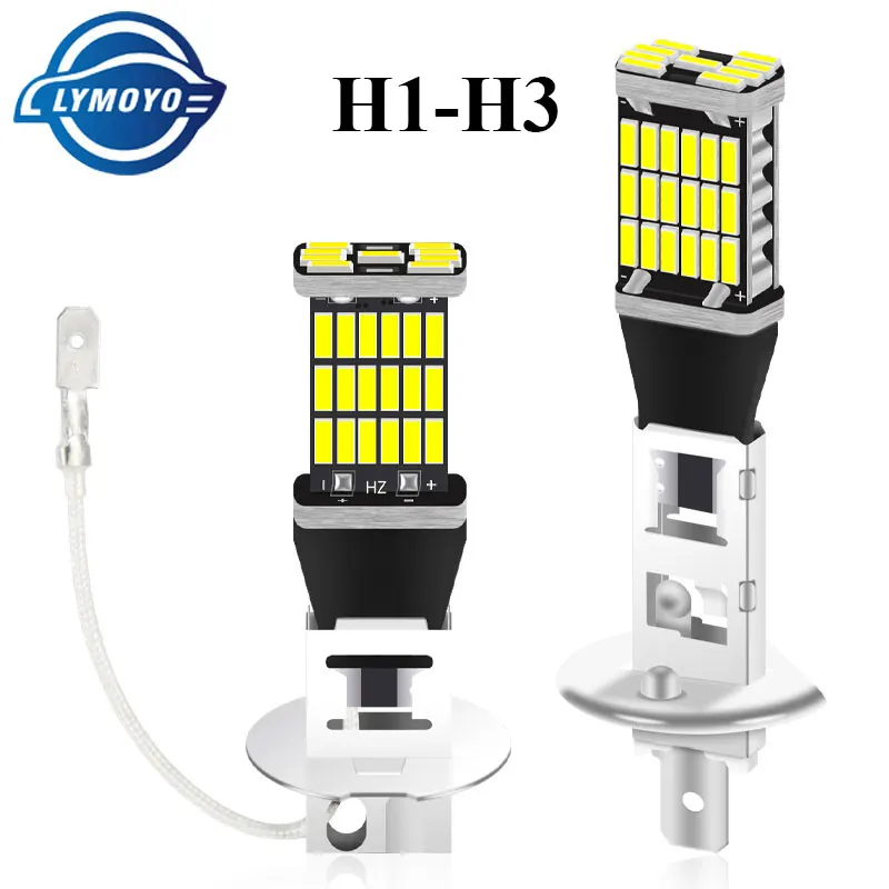 1pc car H1 led H3 led canbus 4014 super drl 26/45 LED Tail Headlamp Fog Light Daytime Running Light 12V auto Motorcycle Lamp