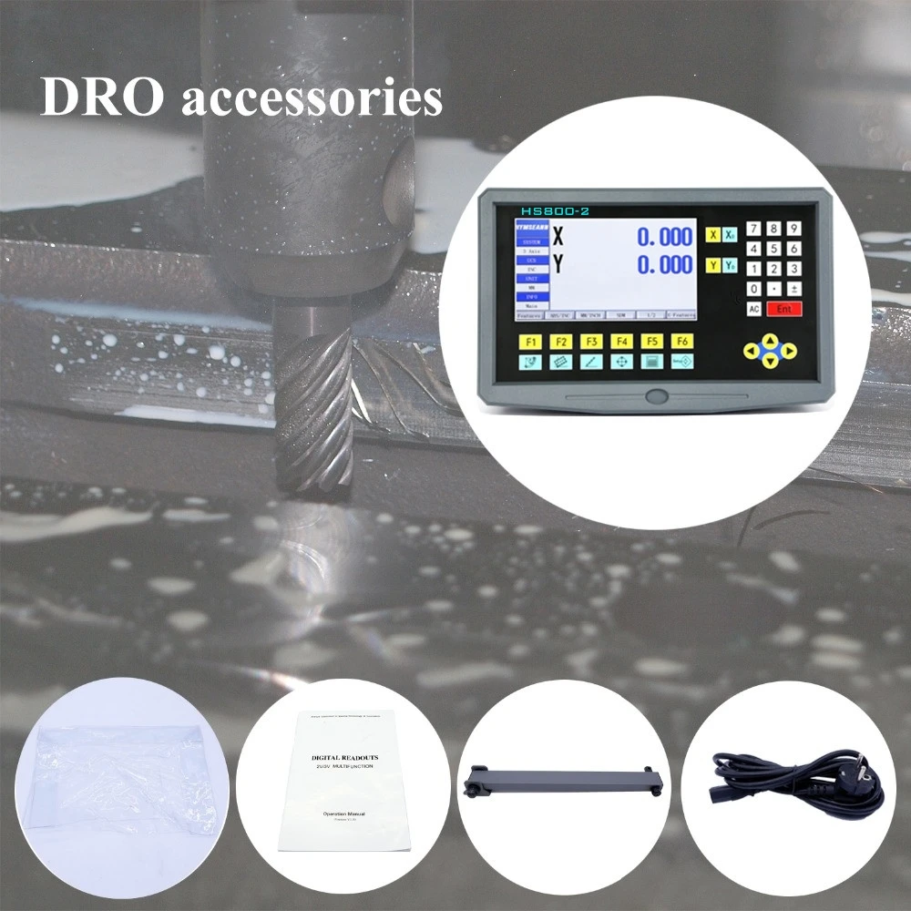 Imagem -05 - Dro Torno de Fresa Lcd de Eixos Multilíngue Display de Leitura Digital Ac110v 220v Ttl para Sino Easson Hxx Balanças Lineares