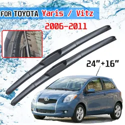 For Toyota Yaris Vitz XP90 MK2 2006 2007 2008 2009 2010 2011 Accessories Front Windscreen Wiper Blade Brushes Wipers for Car