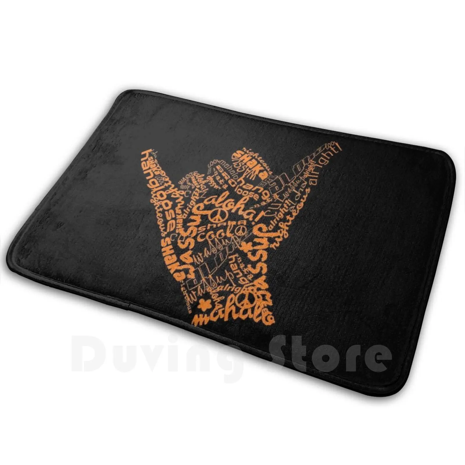 Shaka Sign Hang Loose Carpet Mat Rug Cushion Soft Non-Slip Hang Loose Surf Surfing Shaka Shaka Sign