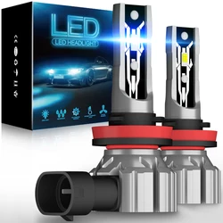 Faros LED antiniebla para coche, Bombilla blanca y amarilla para BMW, Toyota, Skoda, Ford, CANBUS H8, H7, H11, 9005, HB3, 9006, HB4, 12000Lm