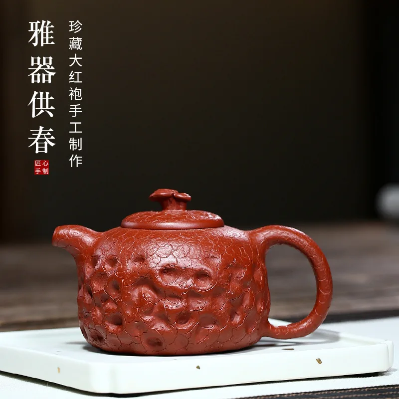 

Чайник ручной работы известный необработанный руда Dahongpao Gongchun чайник в традиционном стиле прочная школа 240c внутренняя стенка
