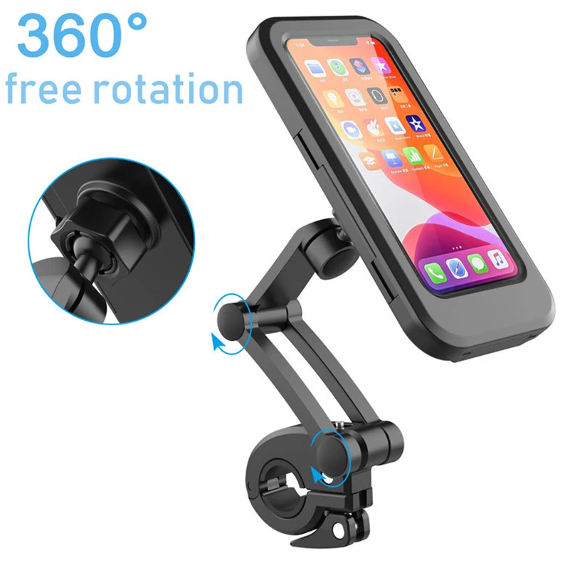 Waterproof Bicycle Phone Holder Touch Screen Motorcycle Phone Support Case Cell Phone Bag For samsuang note iphone 12 11 XR 7 8