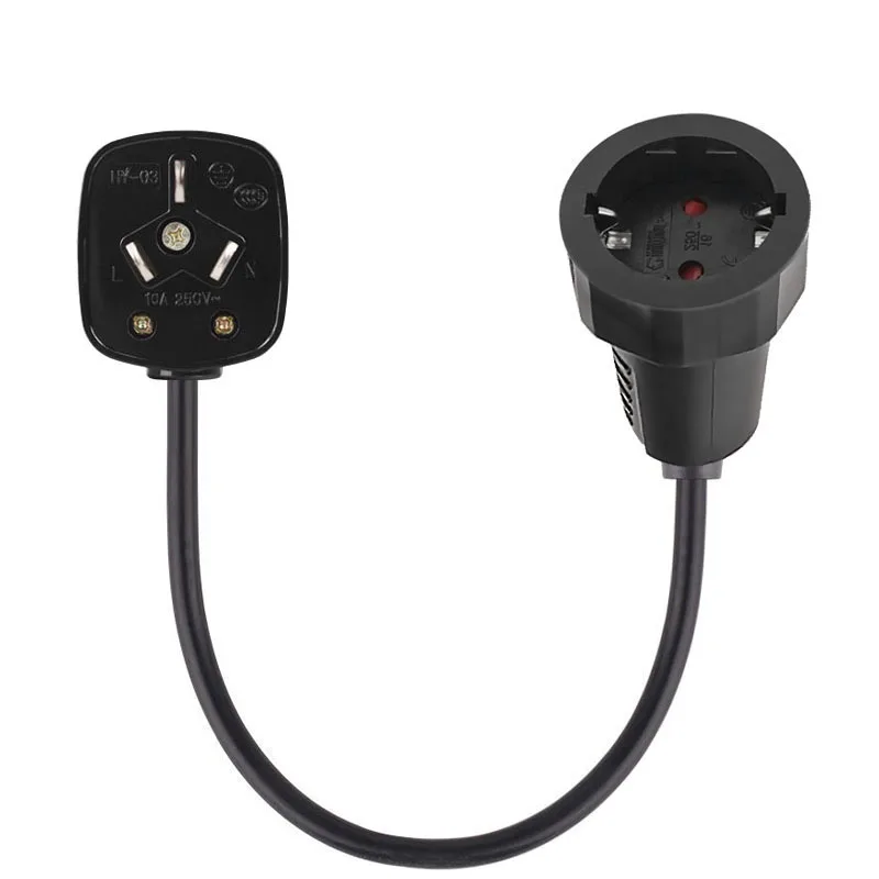 Power Extension Cord Male Plug to Female Socket Adapter Power Cable Italy AU EU UK Plug TO EU Socket European Travel Conversion