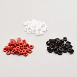 Pandora Bracelet Women Black Silica Gel Elastic Ring Spacer Charm DIY Red Silicon Rubber Safety Stopper Beads for Jewelry Making