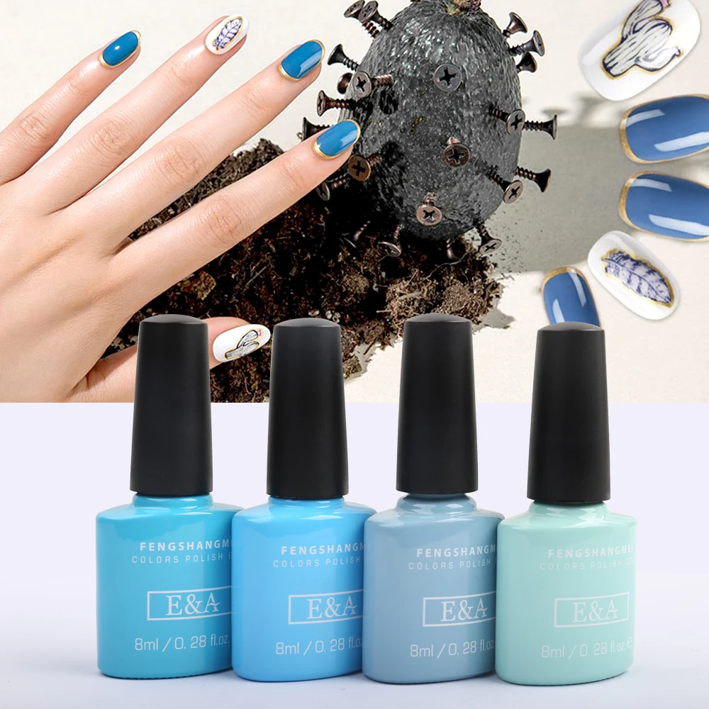 Fengshangmei 8ml Colors Gel Polish 120 Colors Gellak UV Professional Use Nail Gel Polish Long Lasting Gel Varnishes