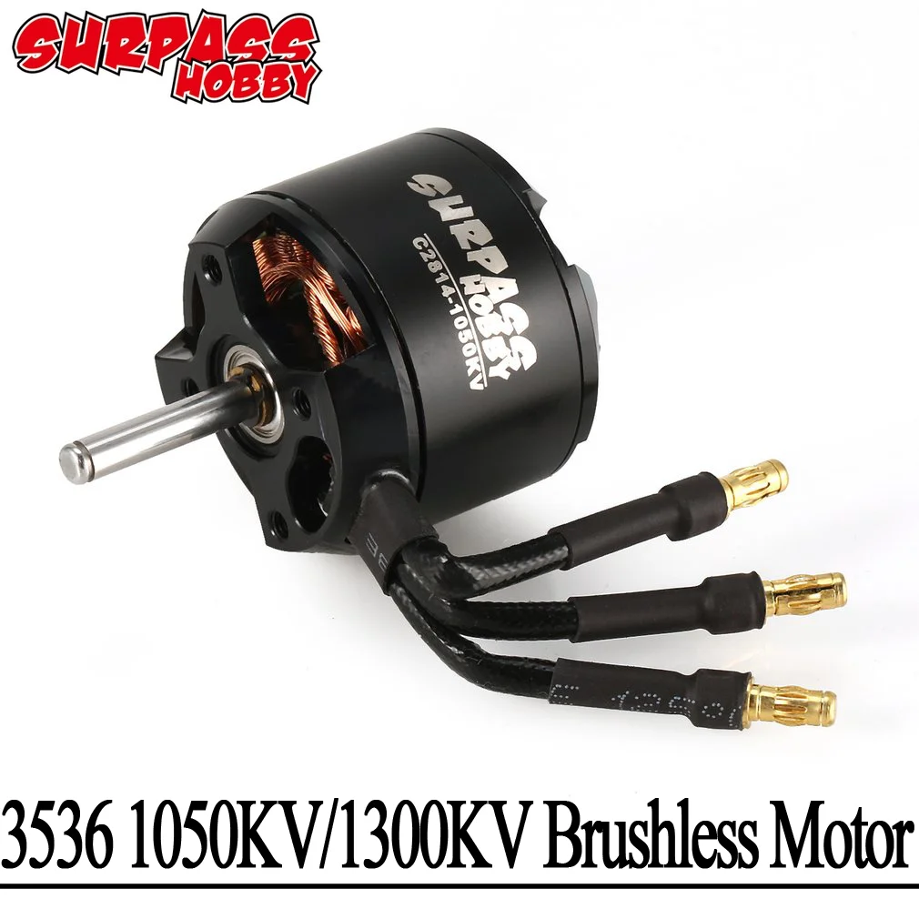 SURPASS HOBBY 2814(3536)  1050KV 1300KV 14 Poles Brushless Motor for RC 1000g-1500g Airplane Fixed-wing Glider Warbirds