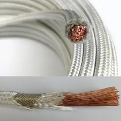 0.5-95 square Mica Wire Glass Fiber Braid Mica Tape Wrap Silicon Resin GN500 Fire-resistant Wire 500°C Mica Heat Resistant Wire