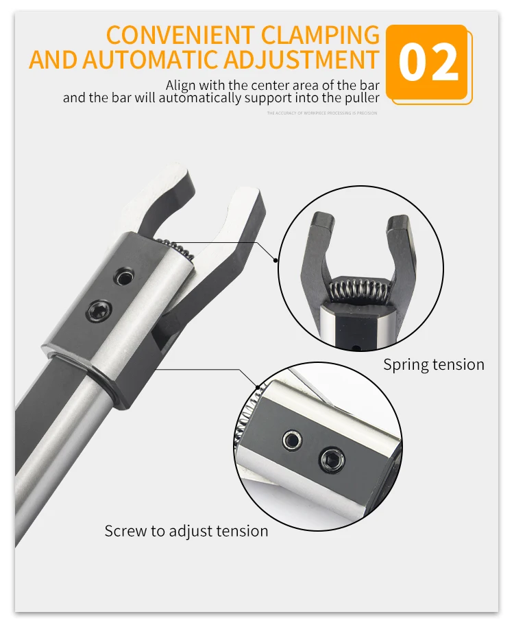 CNC Square Handle/Round Handle Automatic Puller For Lathe Puller LLQ-W16/W20/D20/W25/D25/D32 Cemented Carbide Puller 2-40/3-58mm