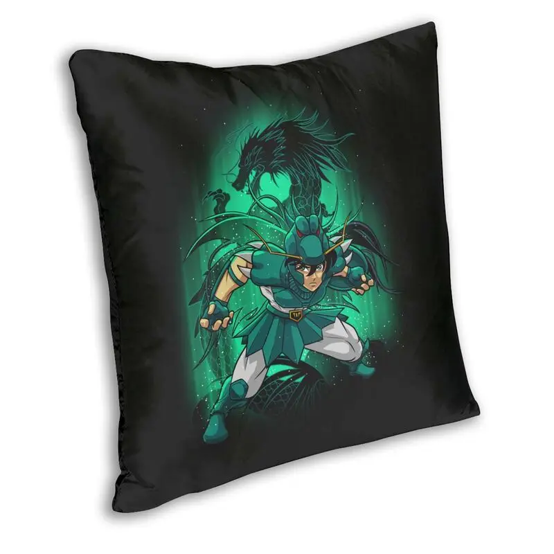 Shiryu Dragon Throw Pillow Case Home Decor Saint Seiya Knights Of The Zodiac Cushion Cover 45x45cm Pillowcover for Living Room