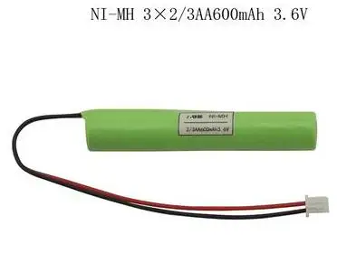 3.6v 2/3AA ni-mh rechargeable battery pack 2/3aa nimh battery pack for emergency light