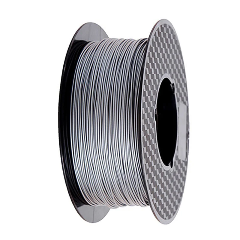 

Metal Silver 3D Printer Filament PLA 1.75mm 500g Spool Metal Color 0.5Kg Silver Metallic PLA Printing Materials Supplies