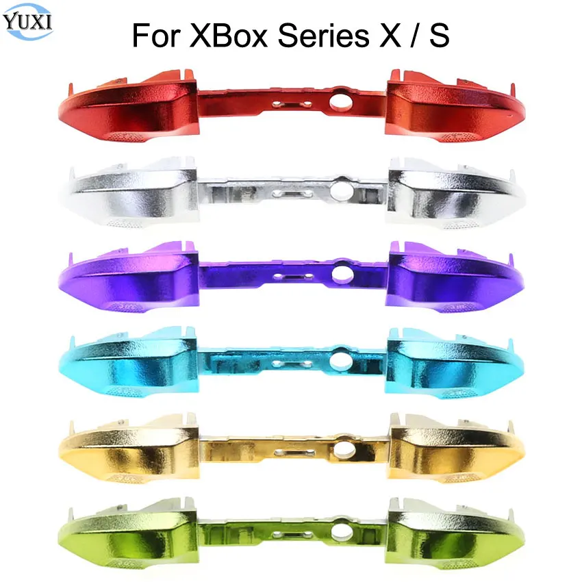 YuXi Plastic Chrome LB RB Bumpers Triggers Buttons Replacement for XBox Series S X Controller