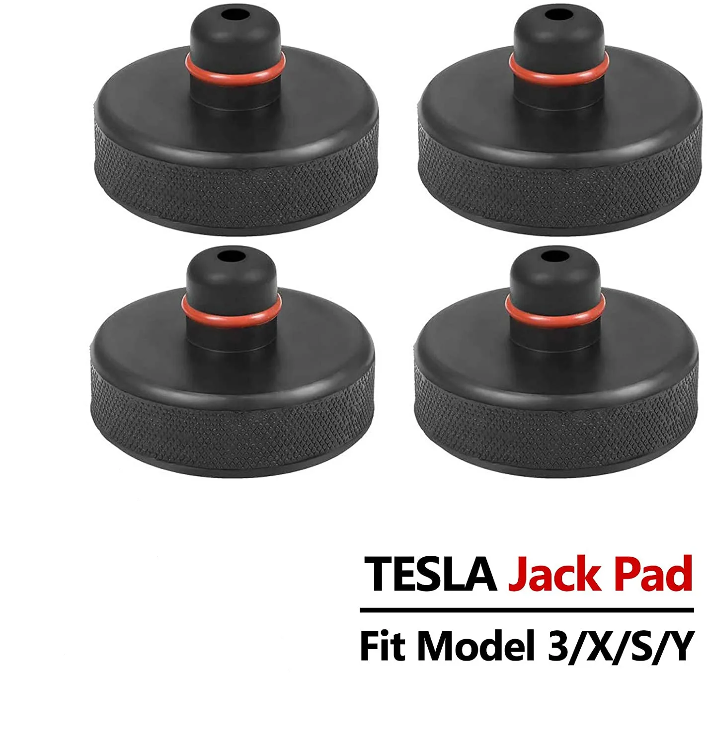 

4Pcs Car Jacks Rubber Lifting Jack Pad For Tesla Model 3/S/X/Y Lifting Wear-resistant Support Chassis Auto Cranes Accessories