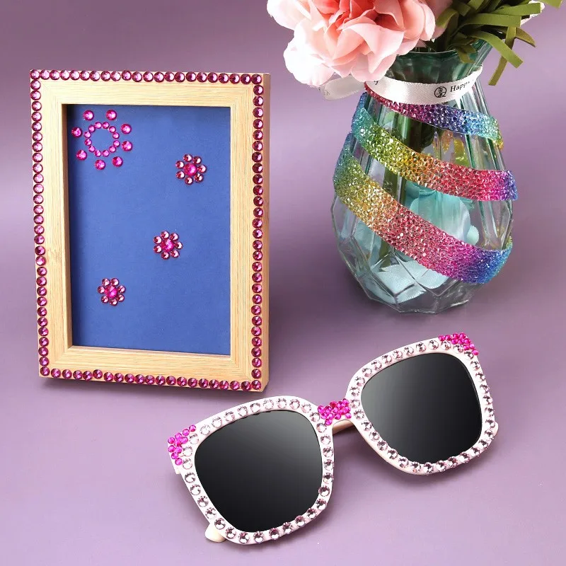 QIAO SS6-SS30 Glitzernde violette Kristall-Strasssteine, flache Rückseite, Strass-Nageldiamanten, lose Glitzersteine zum Aufkleben für Bastelarbeiten – Detail 6