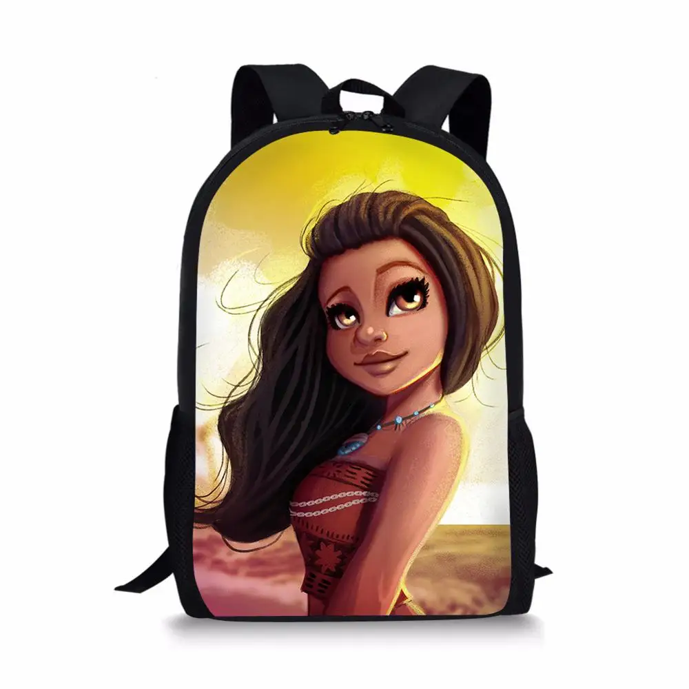 Imagem -03 - Nova Venda Quente dos Desenhos Animados Vaiana Moana Impressão Bolsas de Escola Mochila Bolsa Estudante Crianças Bookbag Mochila Escolar para a Menina