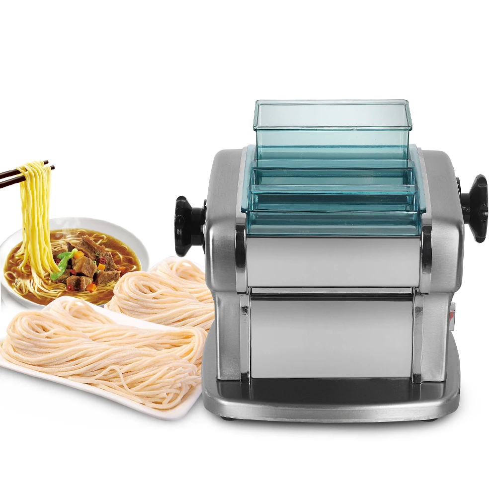 ITOP Electric Two Cutters Noodle Pasta Maker Stainless Steel Noodle Machine Lasagne Spaghetti Maker Machine 135W 5kg/h IT-FKM2