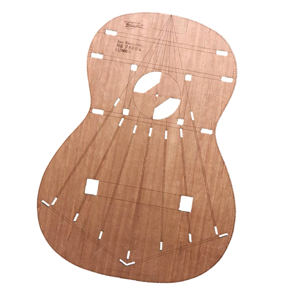 Modello di Layout del corpo della chitarra fai-da-te modelli di costruzione di chitarra Premium per chitarre classiche