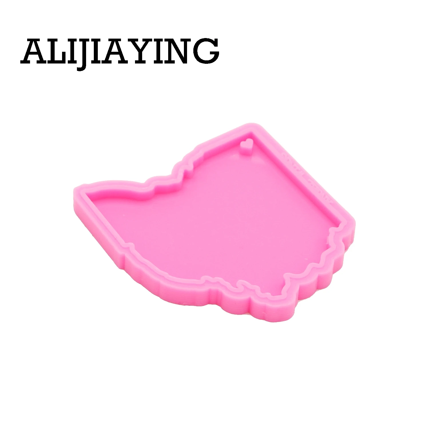 DY0220 Glitter staaten ohio karte form DIY keychain silikon formen handwerk schlüsselring anhänger schmuck schlüsselanhänger form