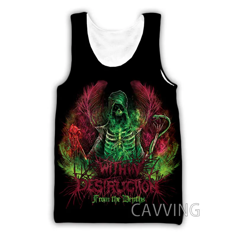 New Fashion Women/Men's 3D Print  Within Destruction Band  Tank Tops Harajuku  Vest  Summer Undershirt Shirts Streetwear