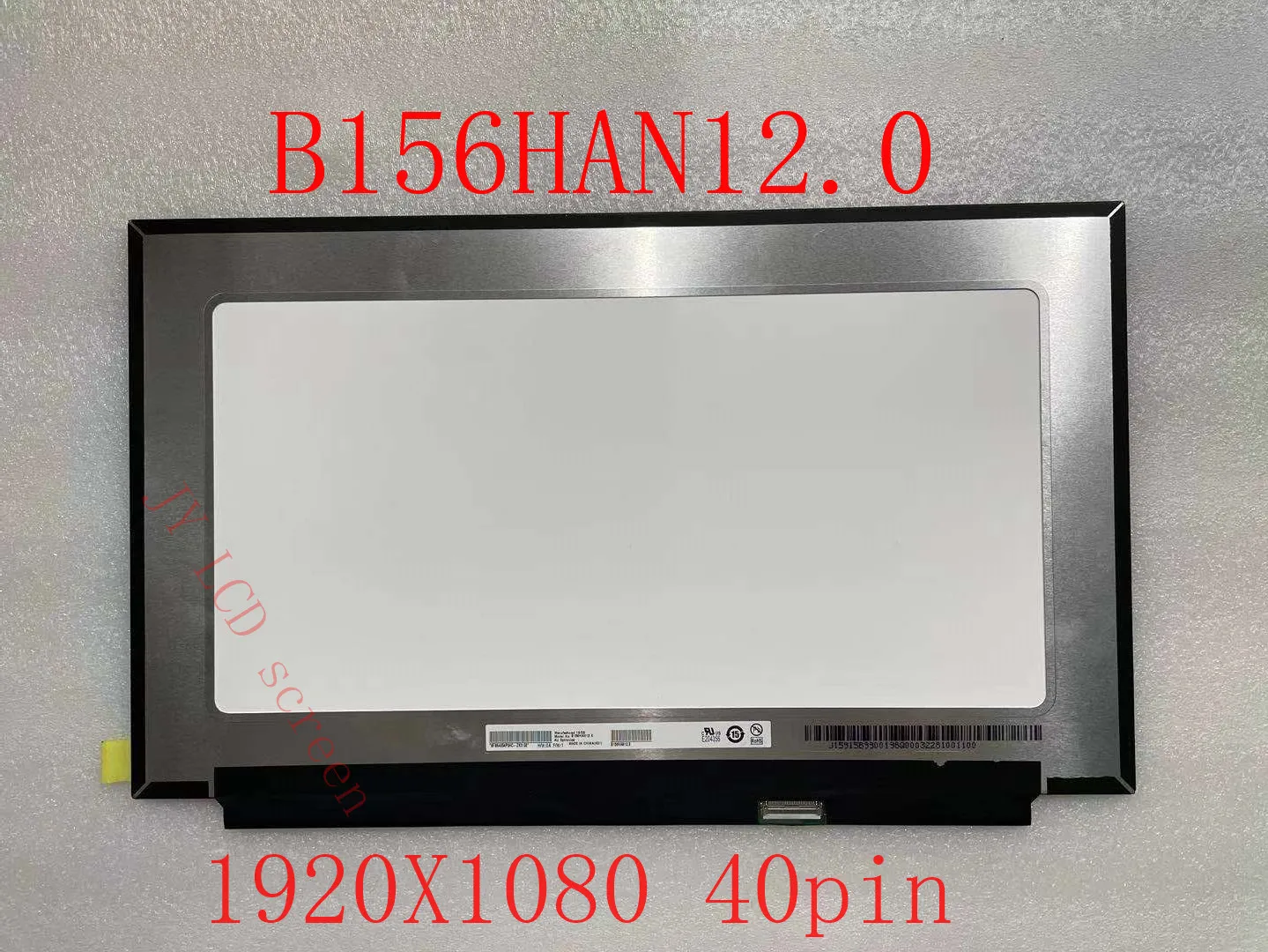 B156HAN12.0 15.6InchIPS Laptop LCD LED Screen Panel 1920*1080 EDP 400nits 1000:1Contrast Ratio 100% sRGB color 300HZ Frame Rate