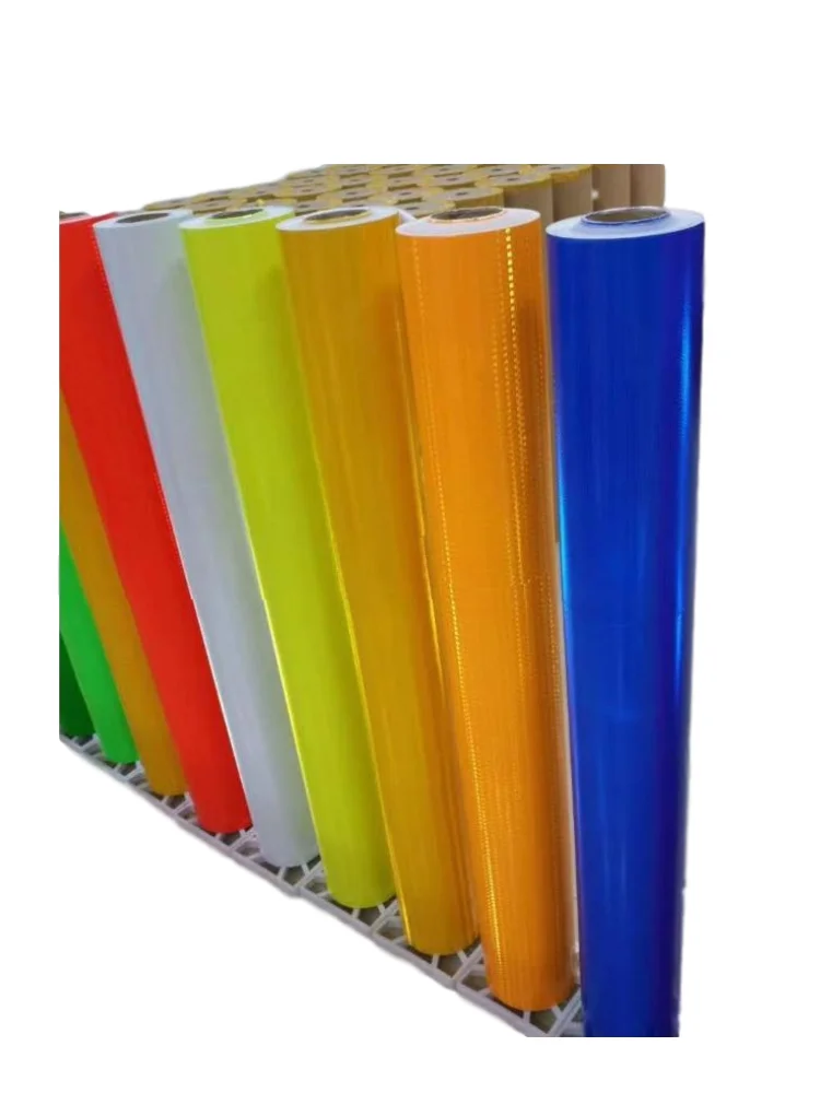 PVC gece yansıtıcı kaplama, yazdırılabilir ışık kutusu bez, uyarı çıkartmaları