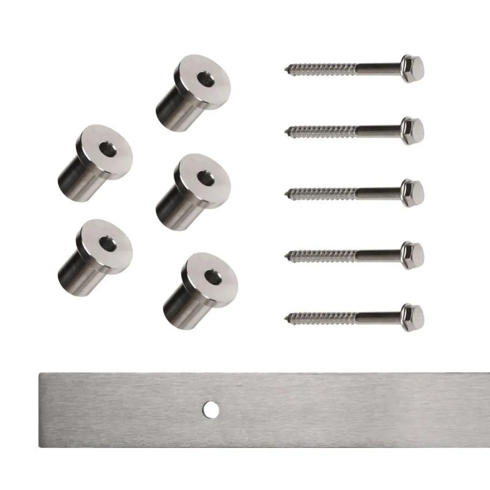 Heavy Duty Stainless Steel Arrow Shape Barn Door Hardware Track Kit