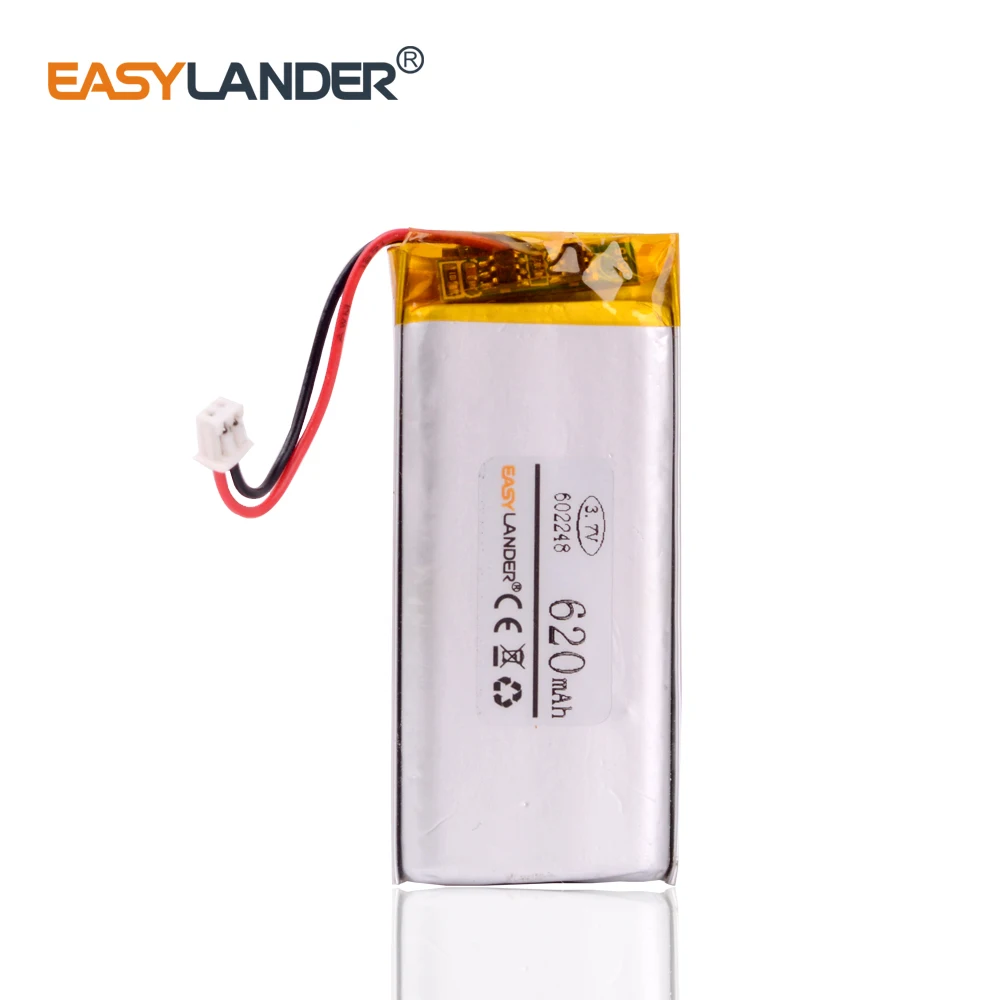 بطارية بوليمر ليثيوم أيون قابلة لإعادة الشحن ، Sena SMH10 ، مكبر صوت MP3 ، GPS ، PSP ، لعبة فيديو ، JST1.25 مم ، 2 دبوس ، للي أمبير ، من من من من من من ، من نوع V