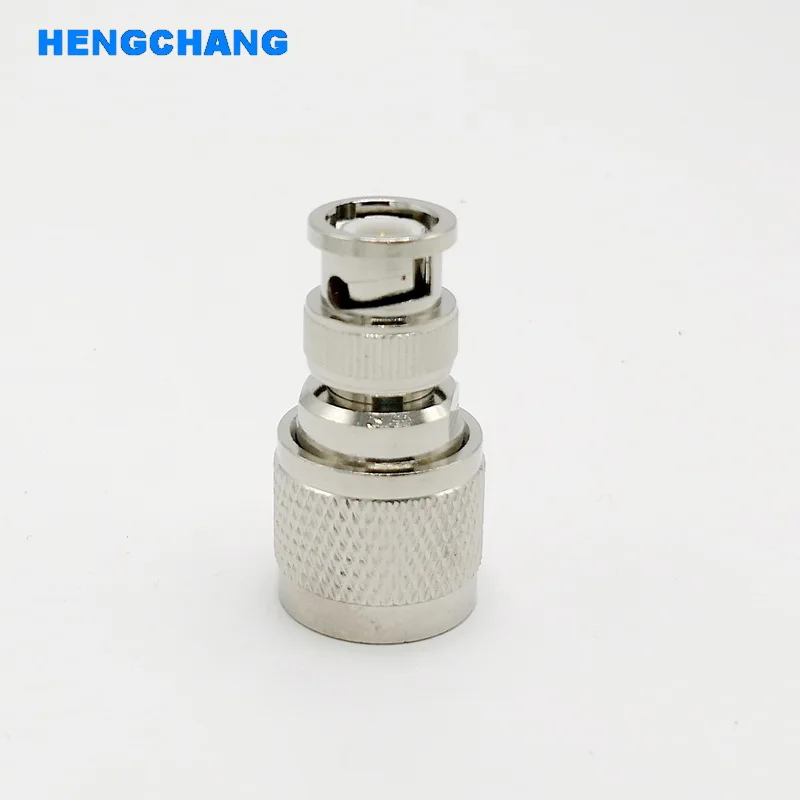 Conexão tipo n para adaptador bnc, conector coaxial rf macho n para bnc 1 peça