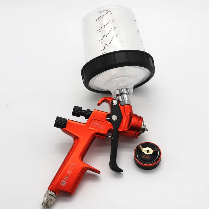 2021 New Style With No-clean Cup Limited Edition 5000B HVLP Spray Gun-1.3 Nozzzle cup for Car,Porsche Design Painted Sprayer gun