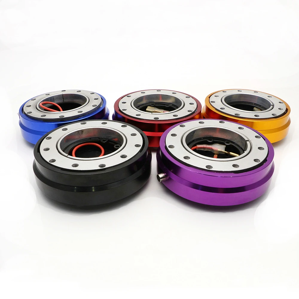 

Universal Car Steering Wheel Quick Release Hub Removable Steering Wheel Adapter Snap Off Boss Kit Hub Black Purple Blue Gold Red