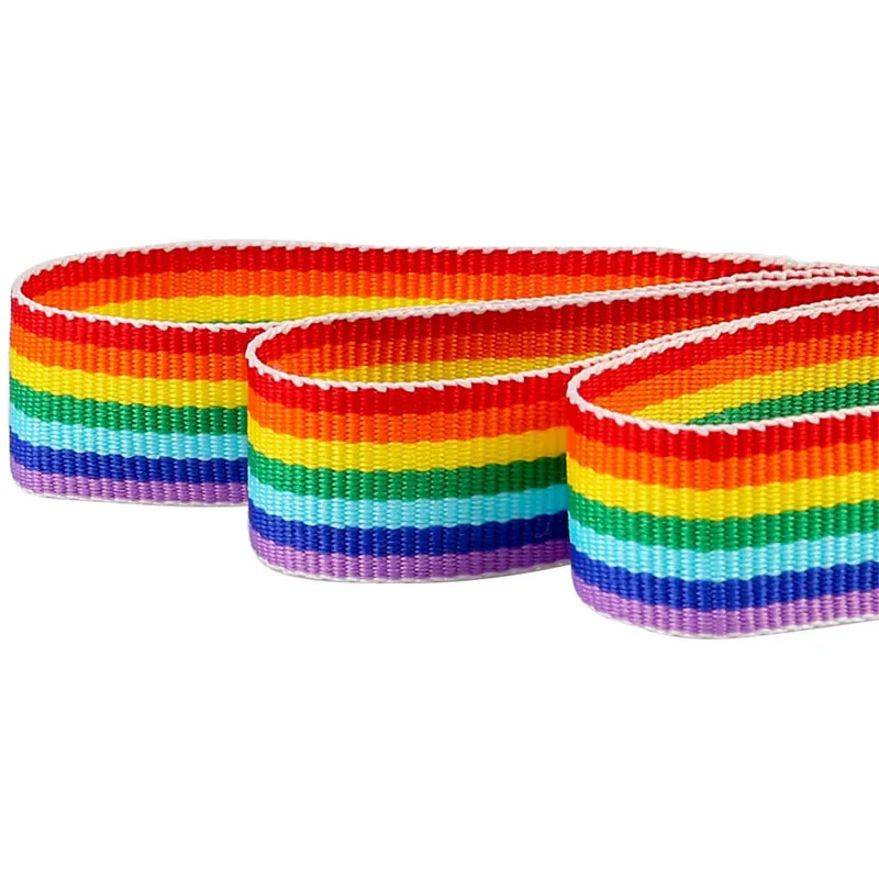 25mm arcobaleno nastro Grosgrain striscia Double Face artigianato fai da te cucito Hairbow confezioni regalo avvolgimento decorazione Festival di