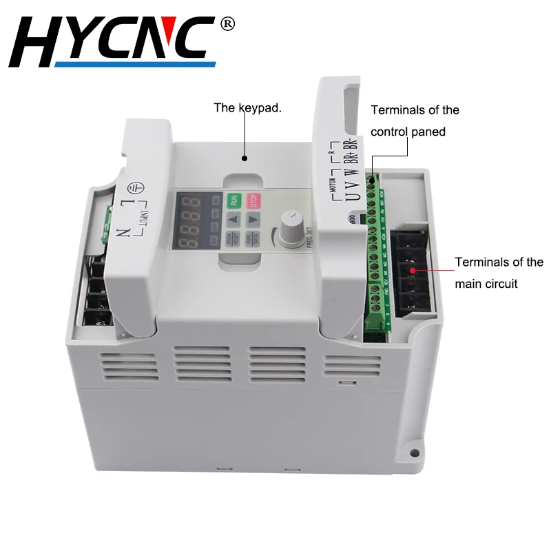 1pcs FULING1.5 KW 220V 380V VFD Inversor de frequência moderada pura 0-1000HZ para fresadora CNC