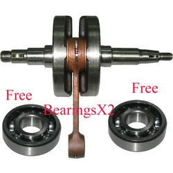 Motorcycle Parts Crankshaft Assy Crank Shaft for Suzuki Qingqi Jincheng AX100 Two Stroke Connecting Rod Set With 2pcs Bearings