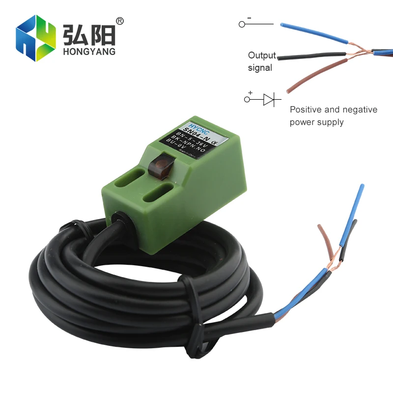 Inductieve Proximity Sensor SN04N Cube Shell Metalen Ijzer Naderingsschakelaar Detectie Afstand 4Mm Npn No 3-Wire Touch schakelaar 6-36V