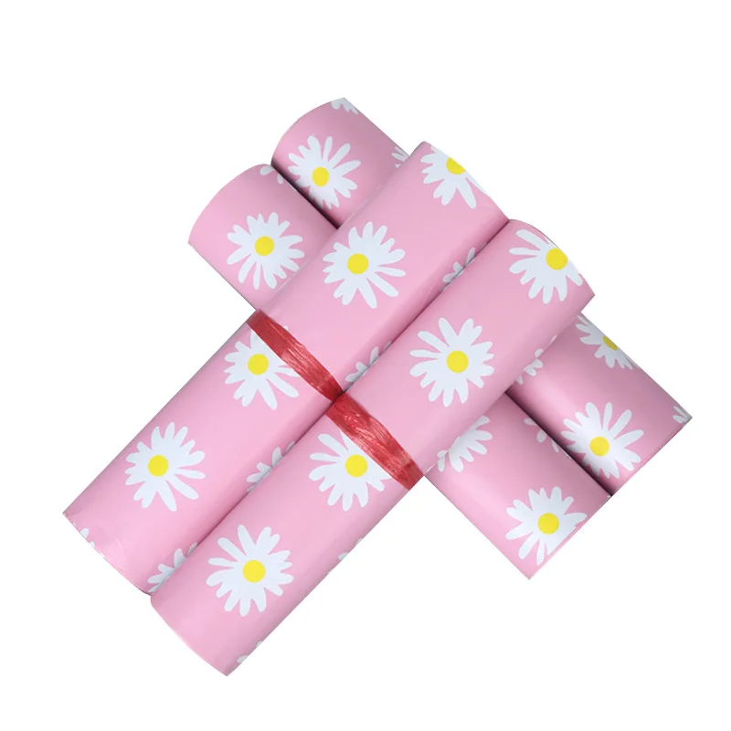 

50PCS Envelope Thicken Poly Clothing Mailing Bags Fruit Flower Printing Courier Storage Bag Waterproof Plastic Express Pouch