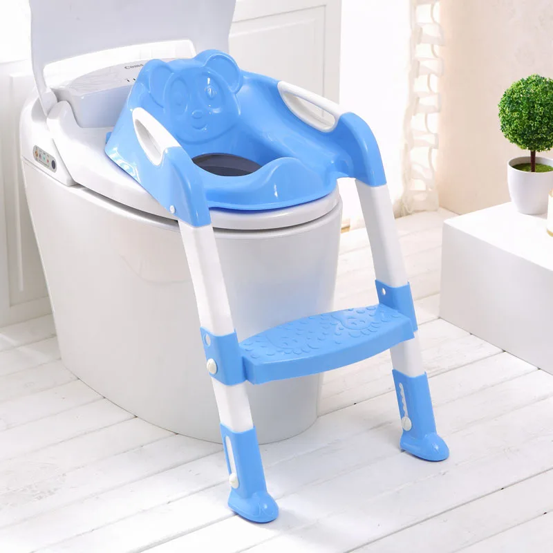 Baby Potty Training Seat Children\'s Potty Baby Toilet Seat With Adjustable Ladder Infant Toilet Training Folding Seat Portable U