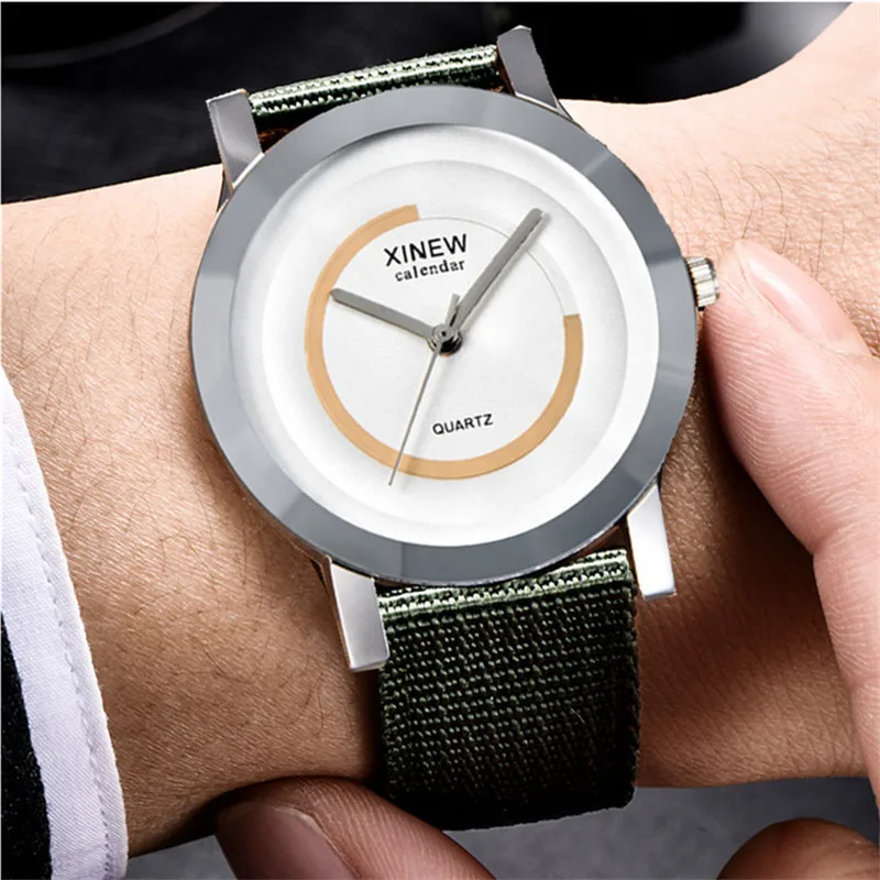 UTHAI CE92 Men\'s Quartz Watch Fashion Nylon Band Simple Sharp Wave Gift Fashion Quartz Watch Men