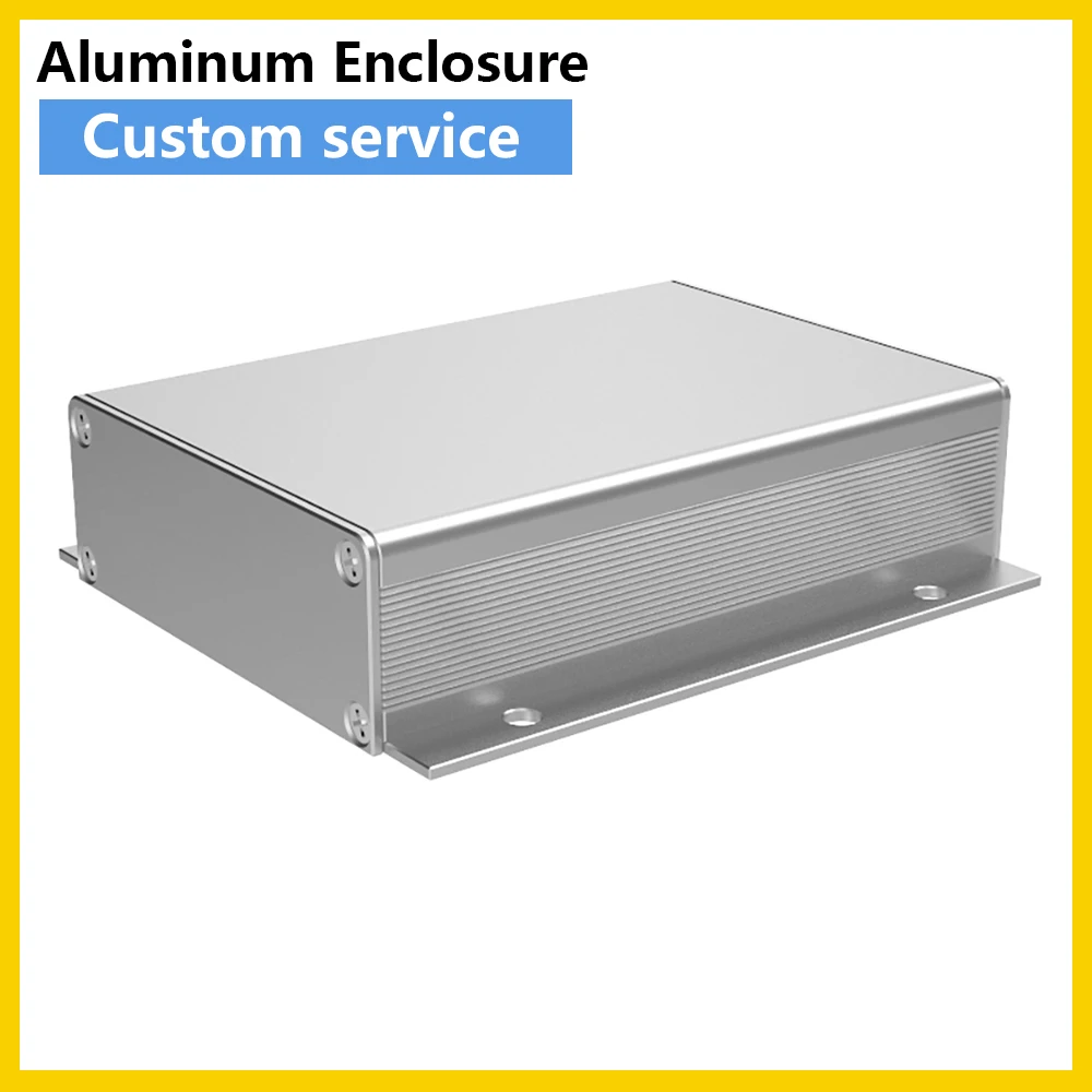 Laser Sandblasting Electronic Component Case Motherboard DIY Black Boxes Portable Battery Enclosure J19 80*23.8mm