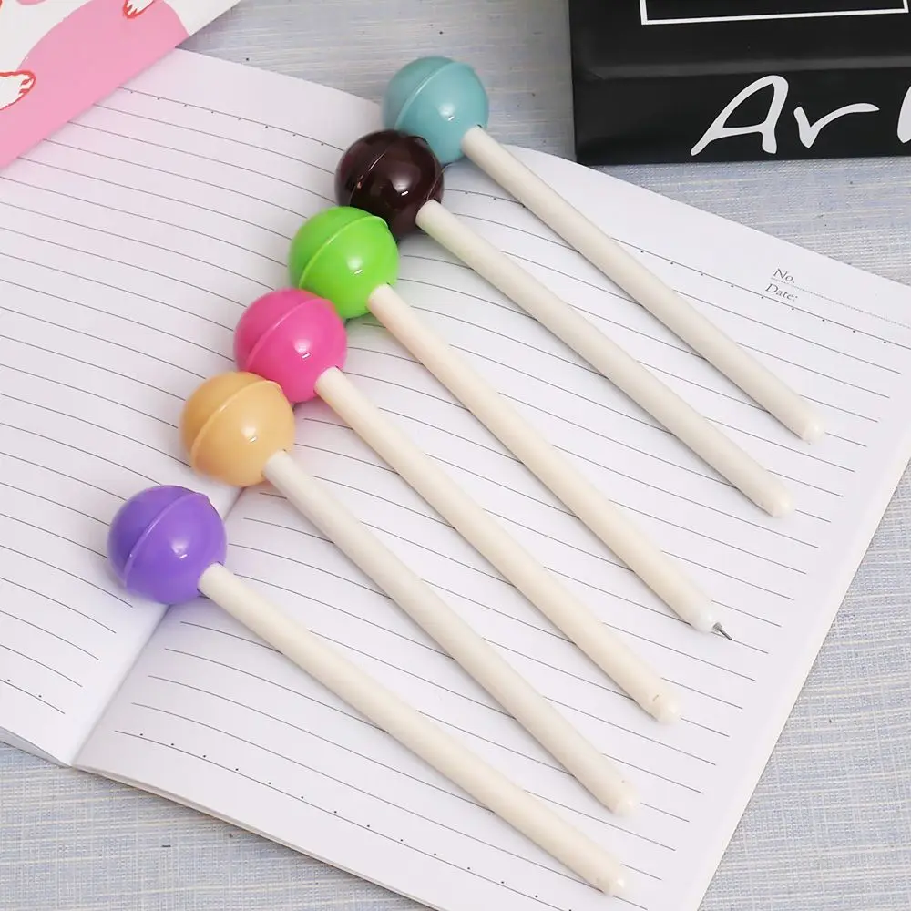 Ellen Brook 1 Pcs Cute Pops Gel Pen Kawaii Candy Color Chocolate Lollipop Ink Pen Gift Stationery Office School Supplies