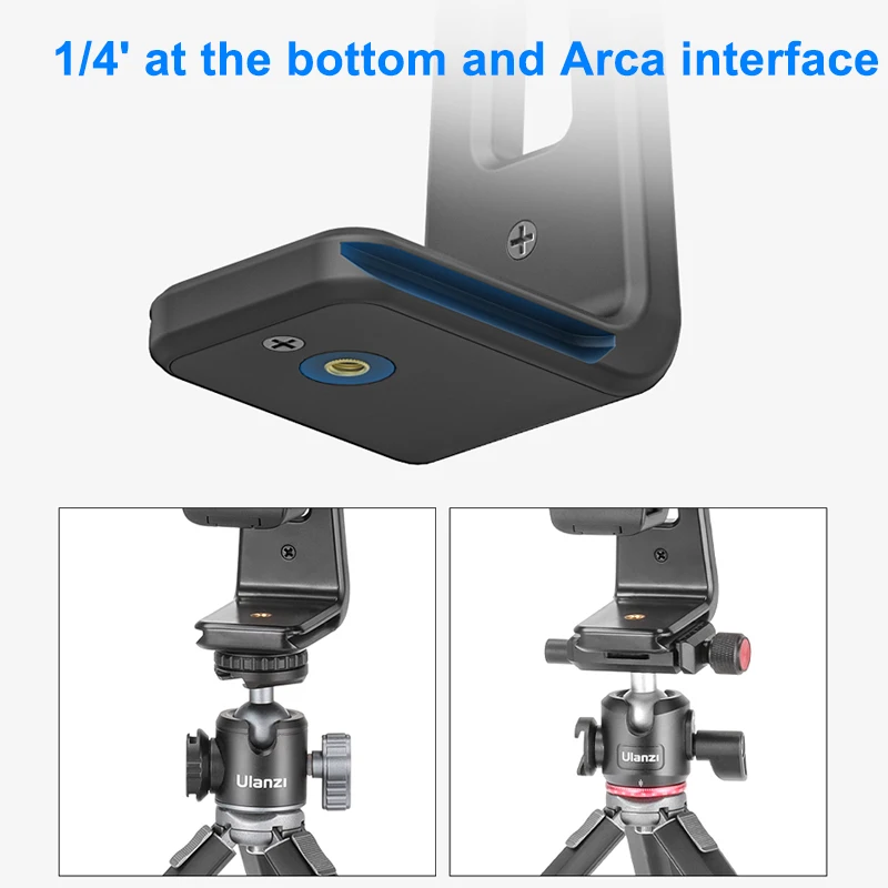 Suporte universal para tablet ulanzi, suporte com ajuste de inclinação 360 ° para ipad mini air pro iphone galaxy vlog