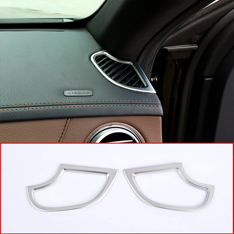 2pcs/set ABS Chrome Dashboard Air Conditioning Outlet Cover Trim For Mercedes Benz W222 S Class 600 500 400 350 Car-styling