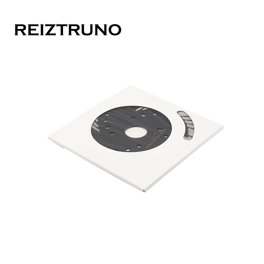 REIZTRUNO 125 มม.ใบมีด Diamond Turbo Slant ฟันป้องกันสำหรับเครื่องบด-หินแกรนิตตัดใบมีด