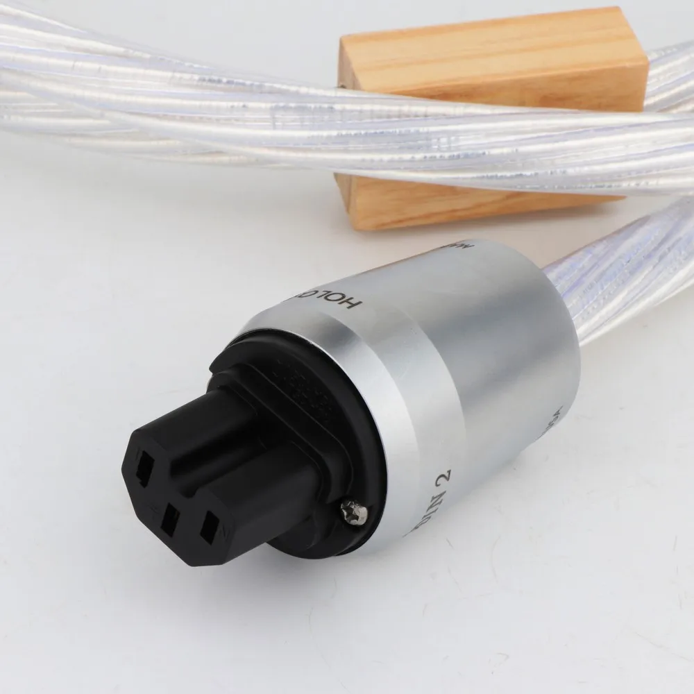 Norodst ODIN 2 Reference 7n Silver plated Schuko Power Cord Cable EU Plug Power Cable hi-end supply cable