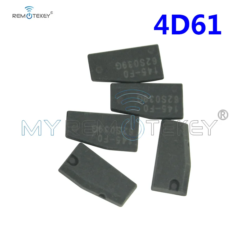 

Remtekey 5pcs Transponder Key Remote Key Chip Blank For Mitsubishi 4D61 Chip Transponder Virgin Carbon