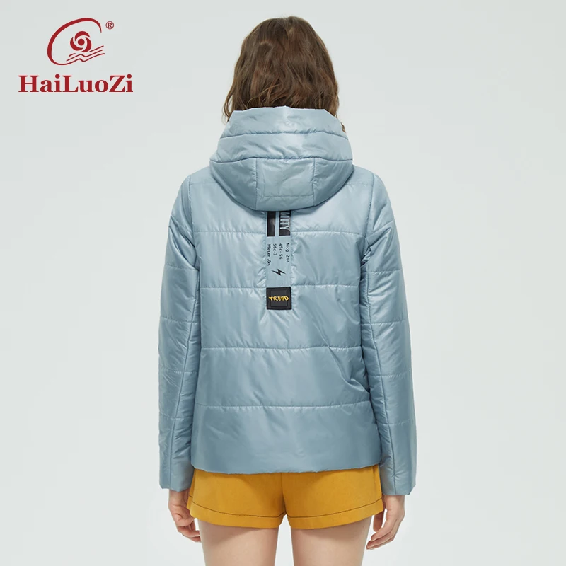 HaiLuoZi 2022 Spring Autumn Women Coat Fashion Casual Jacket Women\'s Short Parka Hooded High Quality Female Jackets Outwear 39